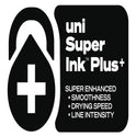 uni-ball 207 Plus+ Gel Pen, Retractable, Medium 0.7 mm, Black Ink, White Barrel, Dozen (70706)