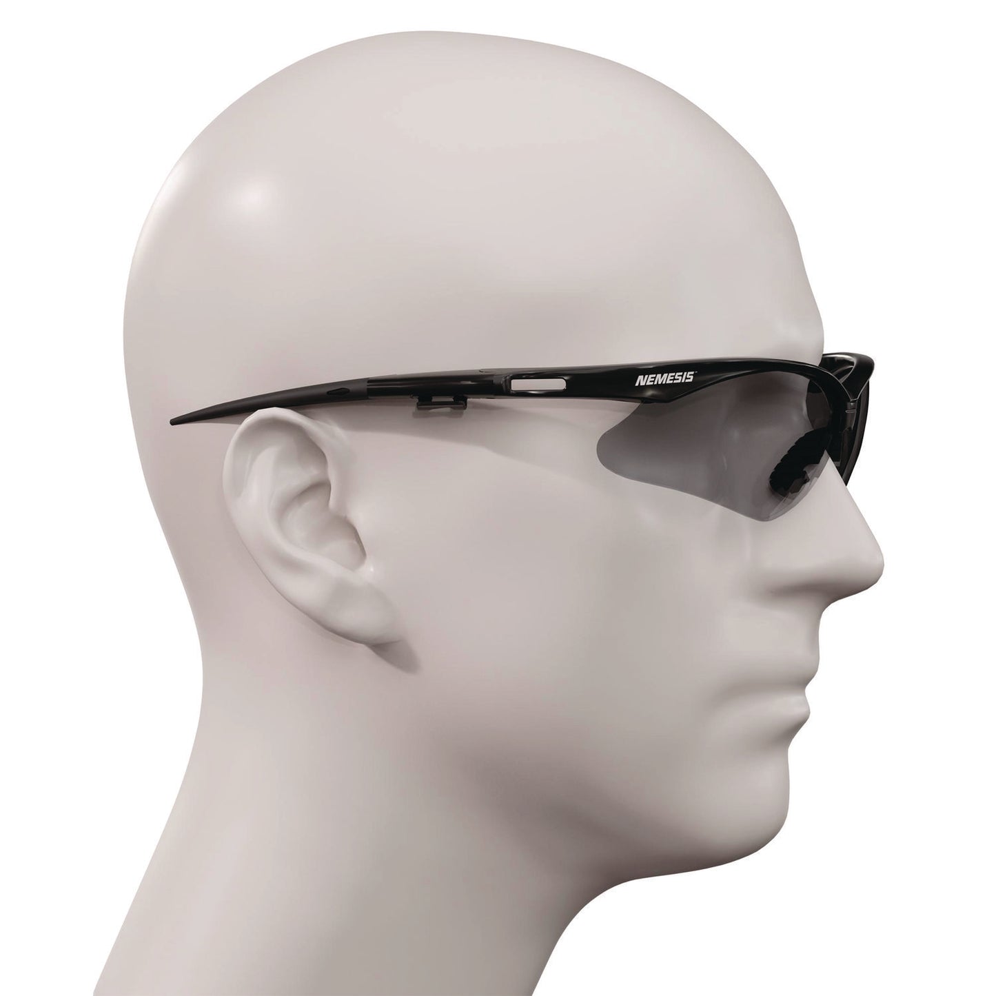 KleenGuard V30 Nemesis VL Safety Glasses, Black Frame, Smoke Lens, 12/Carton (55391)