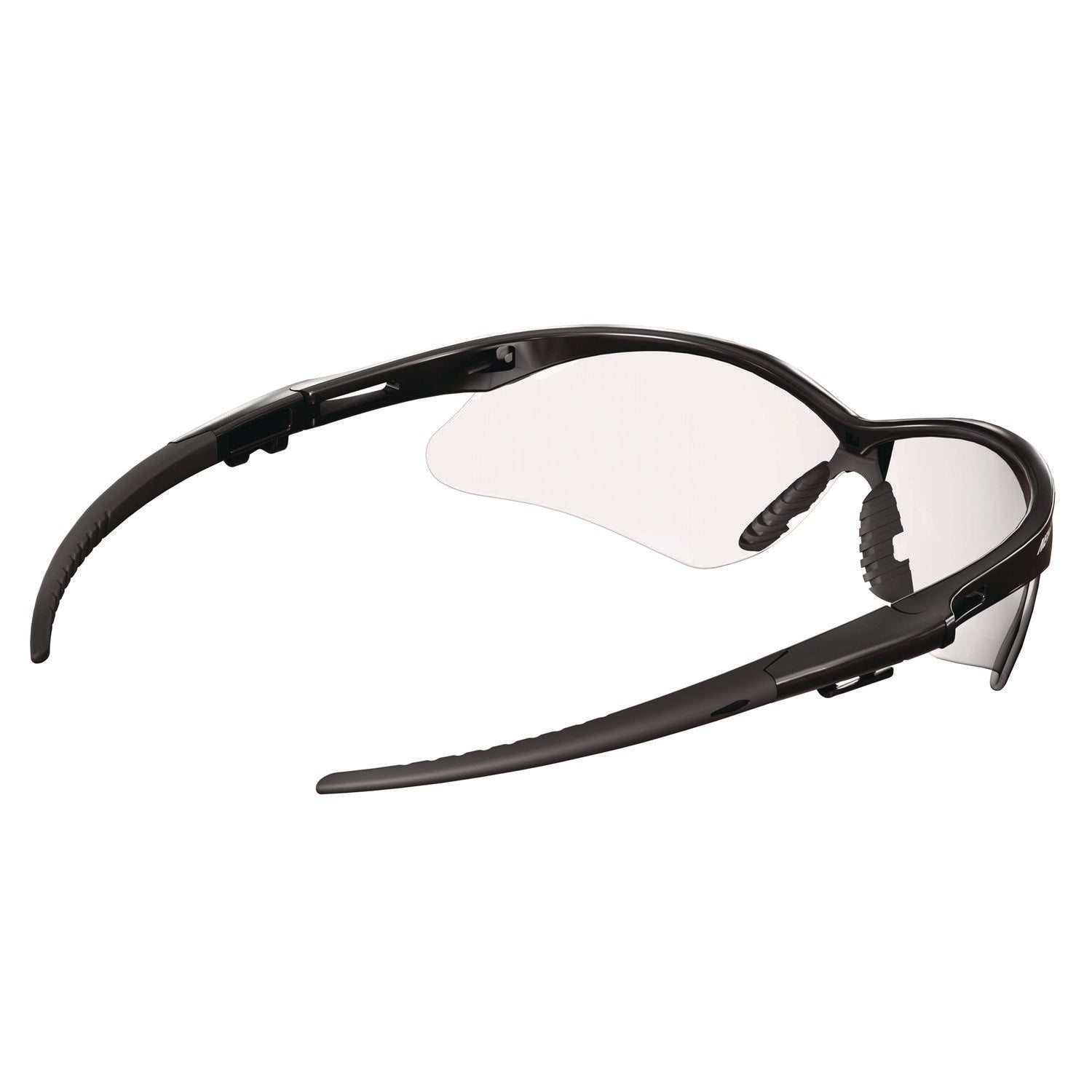 KleenGuard V30 Nemesis VL Safety Glasses, Black Frame, Clear Lens, 12/Carton (55401)