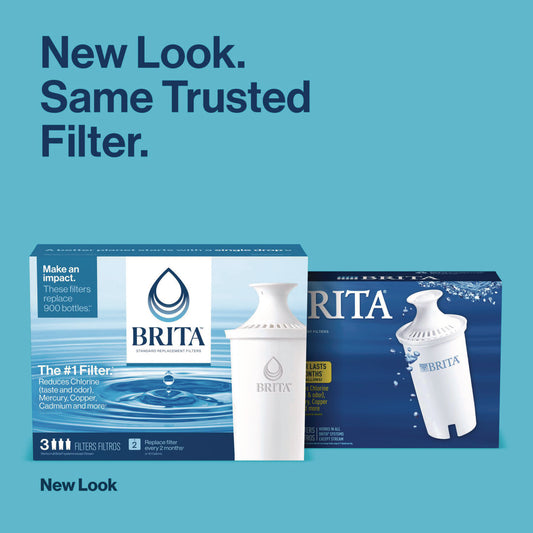 Brita Replacement Water Filter for Pitchers, 3/Pack, 8 Packs/Carton (35503CT)