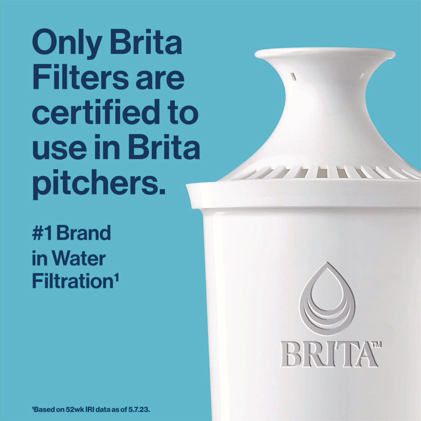 Brita Replacement Water Filter for Pitchers, 3/Pack, 8 Packs/Carton (35503CT)