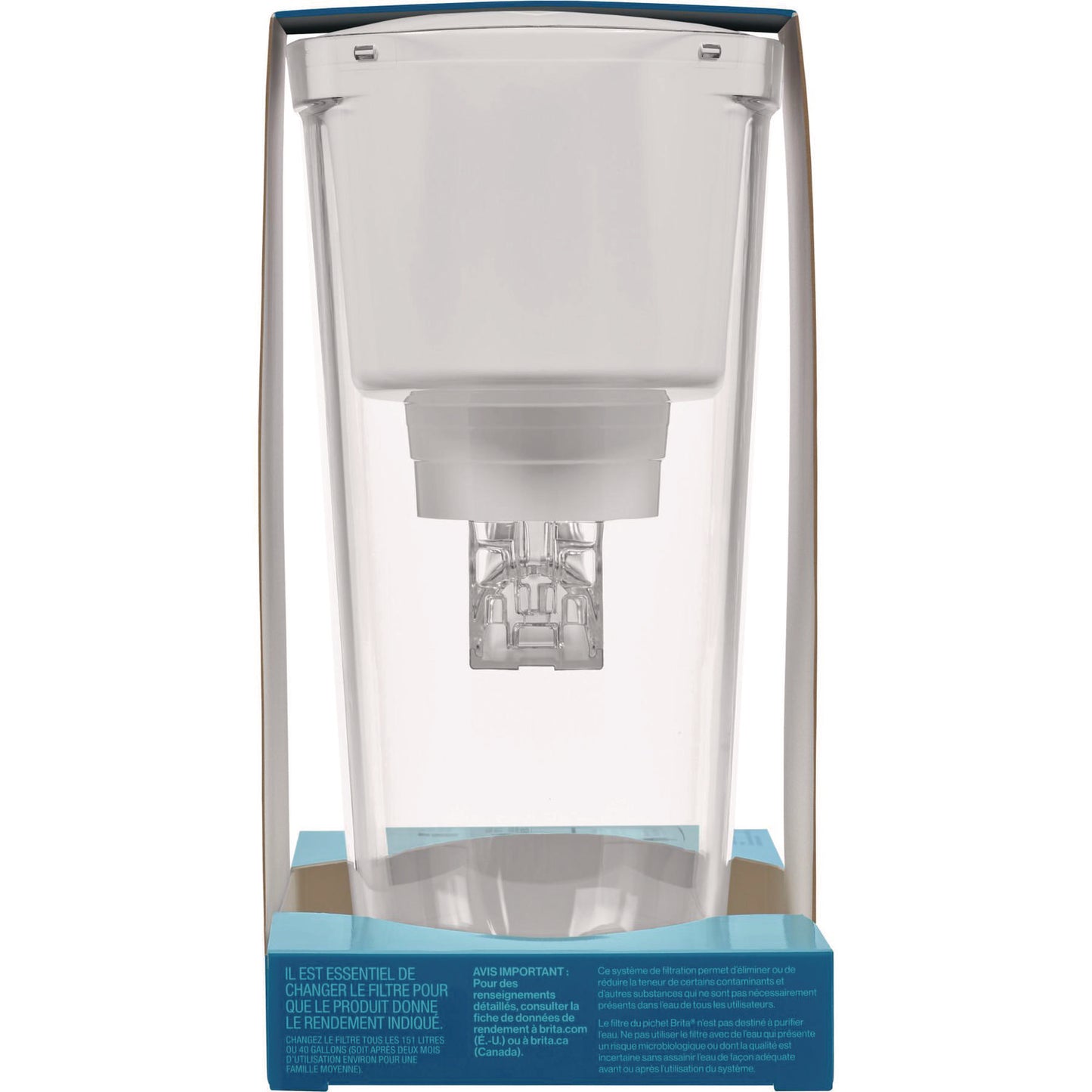 Brita Small 6-Cup Water Filter Pitcher with 1 Standard Filter, Clear, 2/Carton (36089)