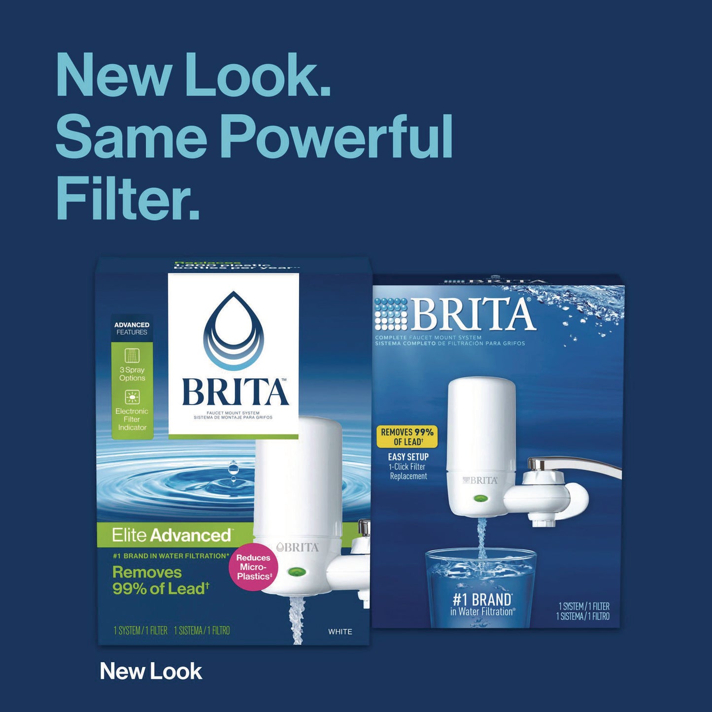 Brita Water Faucet Mount Filtration System, White (42201)