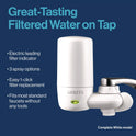 Brita Water Faucet Mount Filtration System, White (42201)