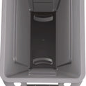 Rubbermaid Commercial Slim Jim Waste Container with Handles, 16 gal, Plastic, Light Gray (1971258)