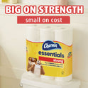 Charmin Essentials Strong Bathroom Tissue, Septic Safe, 1-Ply, White, 429/Roll, 36 Rolls/Carton (05044)