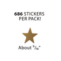 Teacher Created Resources Sticker Valu-Pak, Foil Stars, 686/Pack (6644)