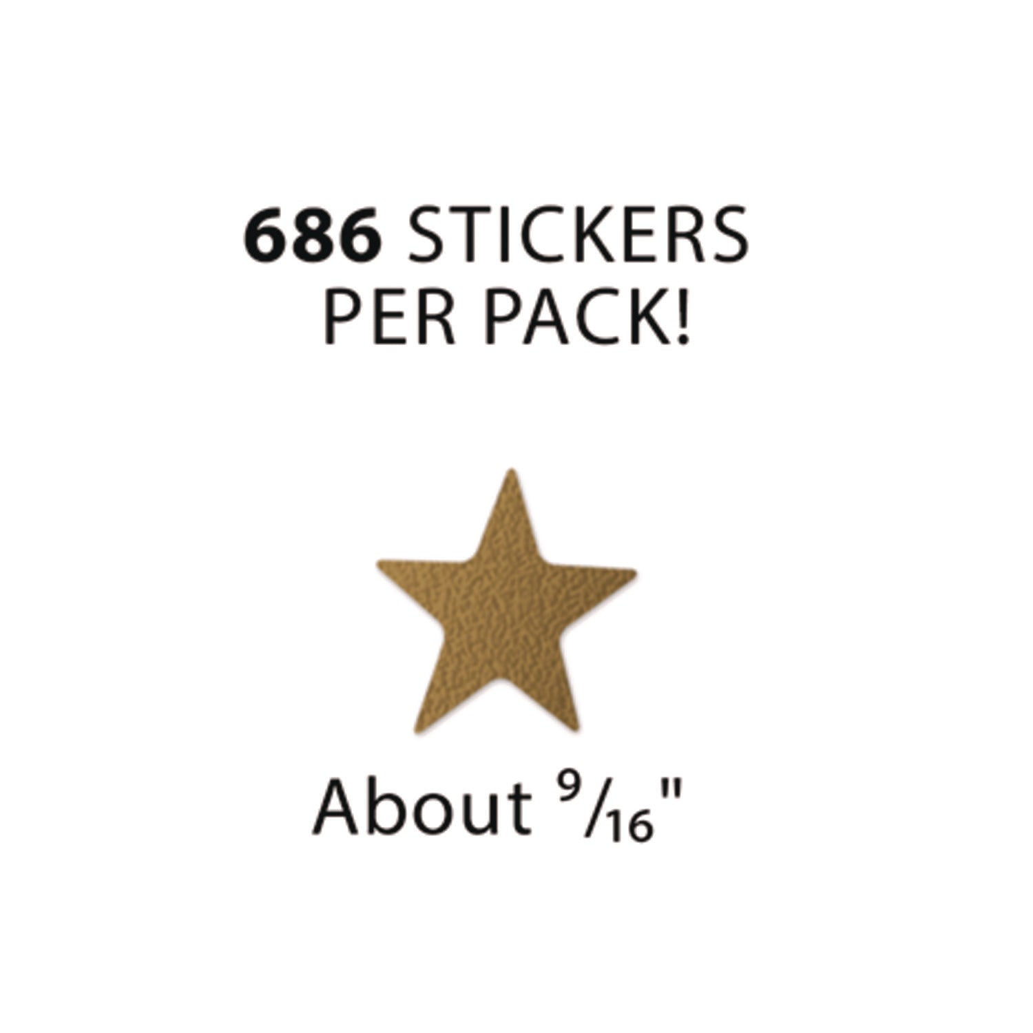 Teacher Created Resources Sticker Valu-Pak, Foil Stars, 686/Pack (6644)