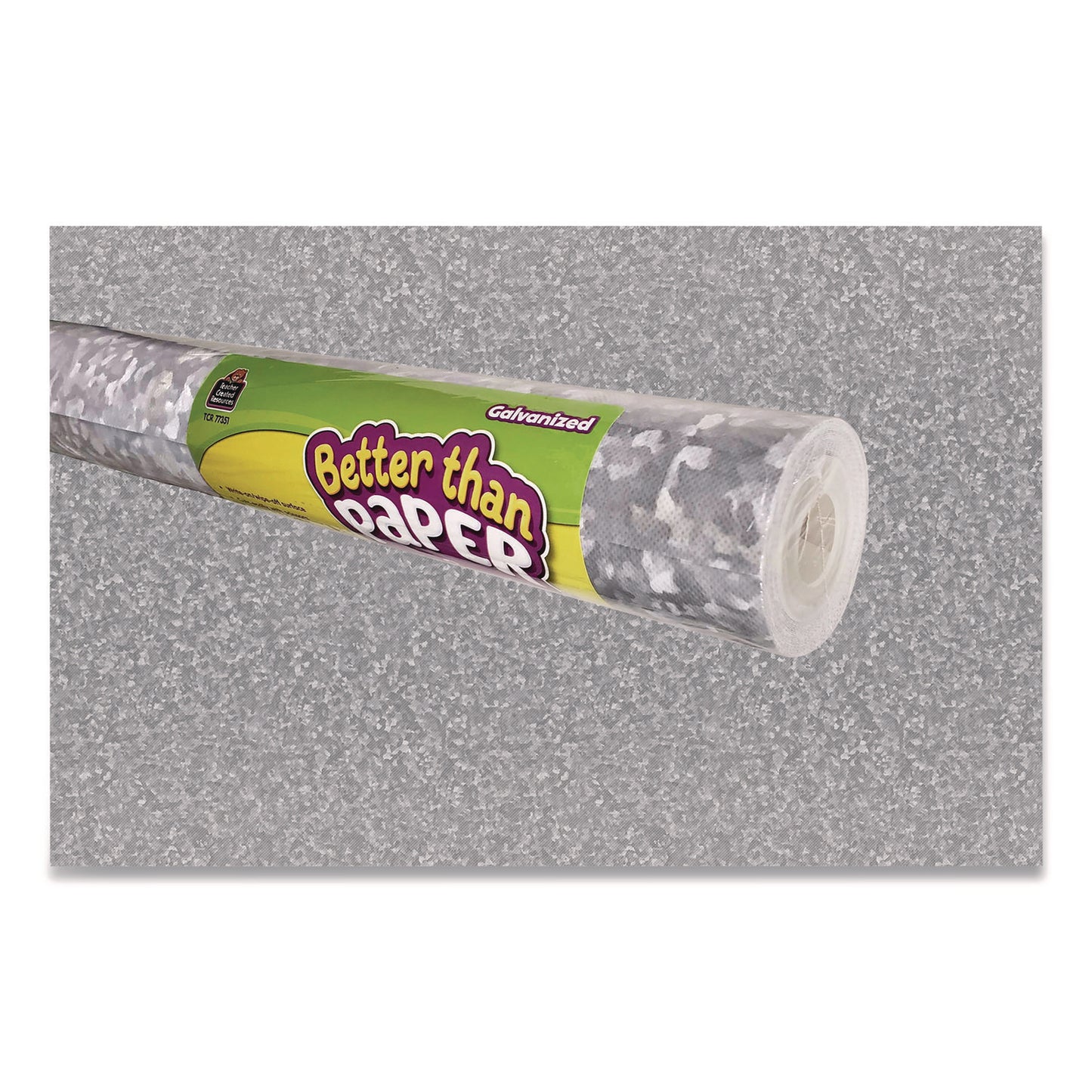 Teacher Created Resources Better Than Paper Bulletin Board Roll, 4 ft x 12 ft, Galvanized Metal (77351)