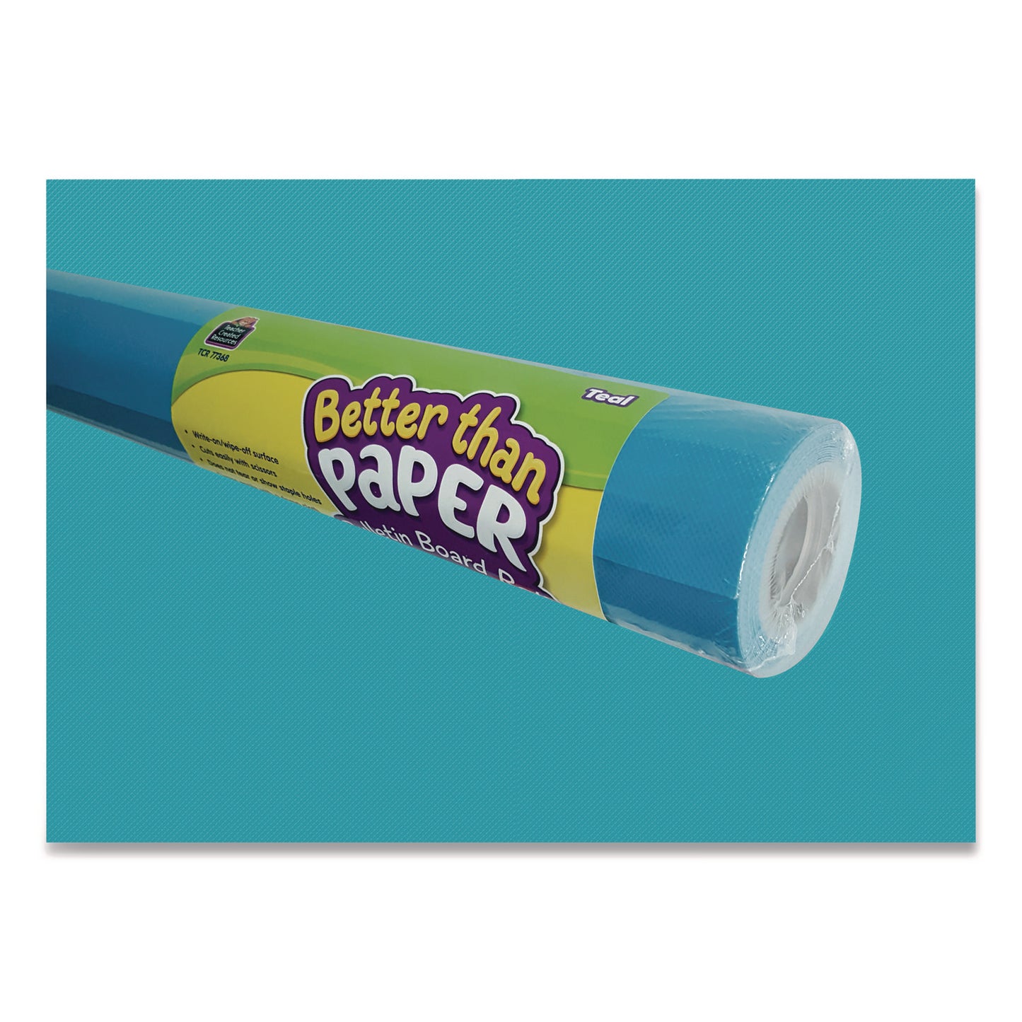 Teacher Created Resources Better Than Paper Bulletin Board Roll, 4 ft x 12 ft, Teal (77368)