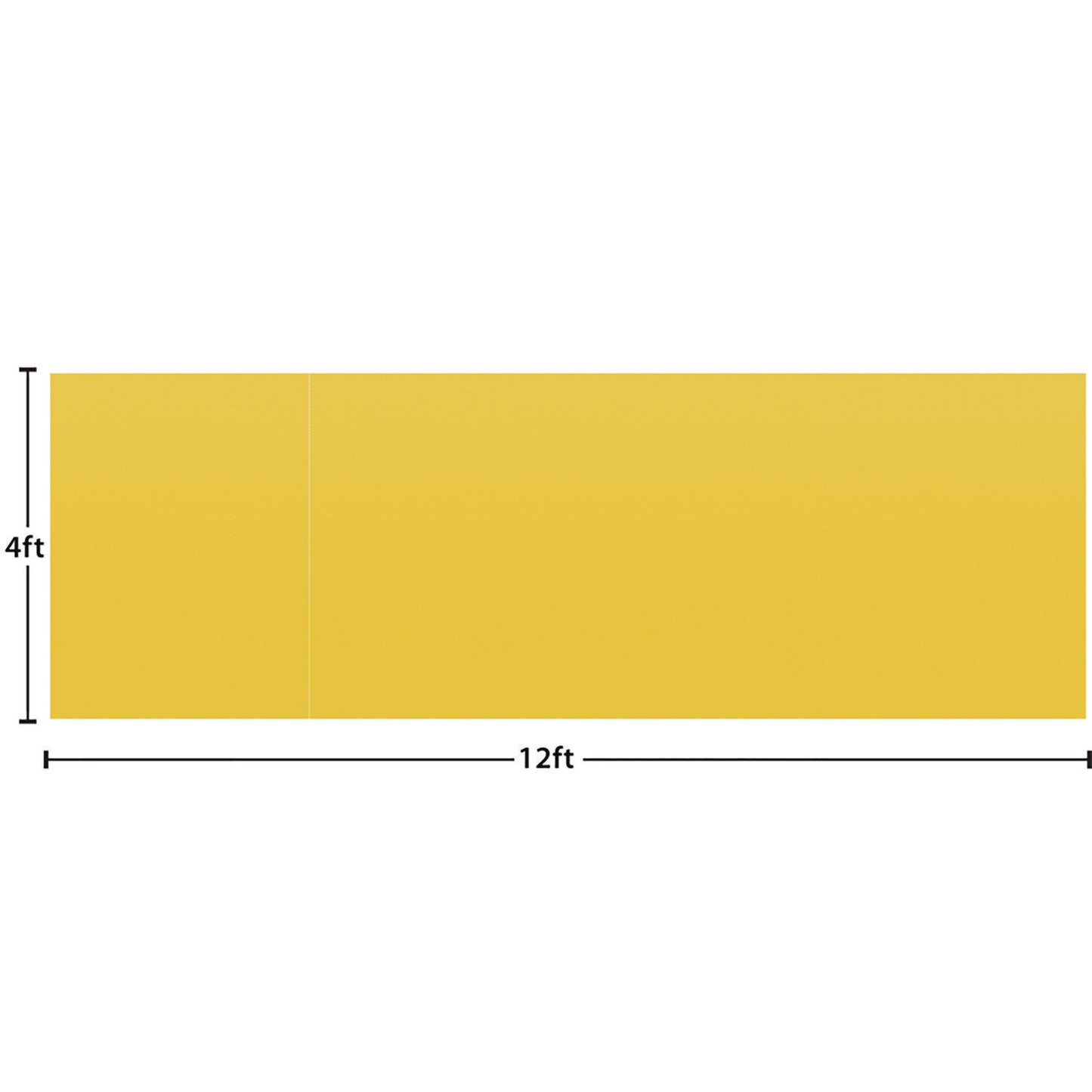 Teacher Created Resources Better Than Paper Bulletin Board Roll, 4 ft x 12 ft, Yellow Gold (77369)