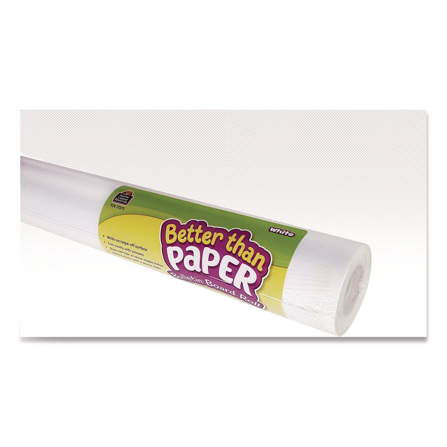 Teacher Created Resources Better Than Paper Bulletin Board Roll, 4 ft x 12 ft, White (77373)