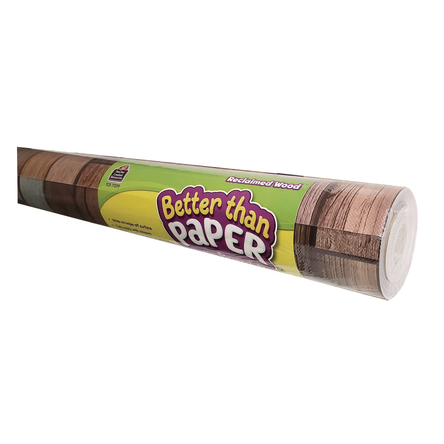 Teacher Created Resources Better Than Paper Bulletin Board Roll, 4 ft x 12 ft, Reclaimed Wood (77399)