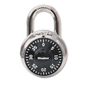 Master Lock Combination Lock, Stainless Steel, 1.87" Wide, Silver (1500D)