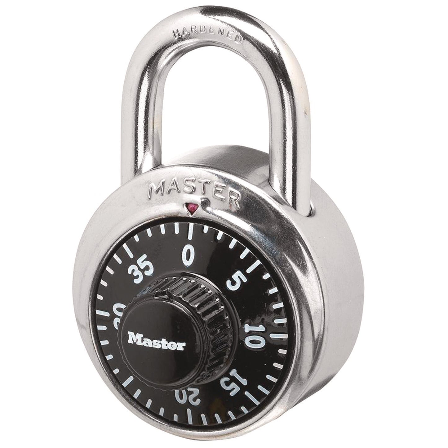 Master Lock Combination Lock, Stainless Steel, 1.87" Wide, Silver (1500D)