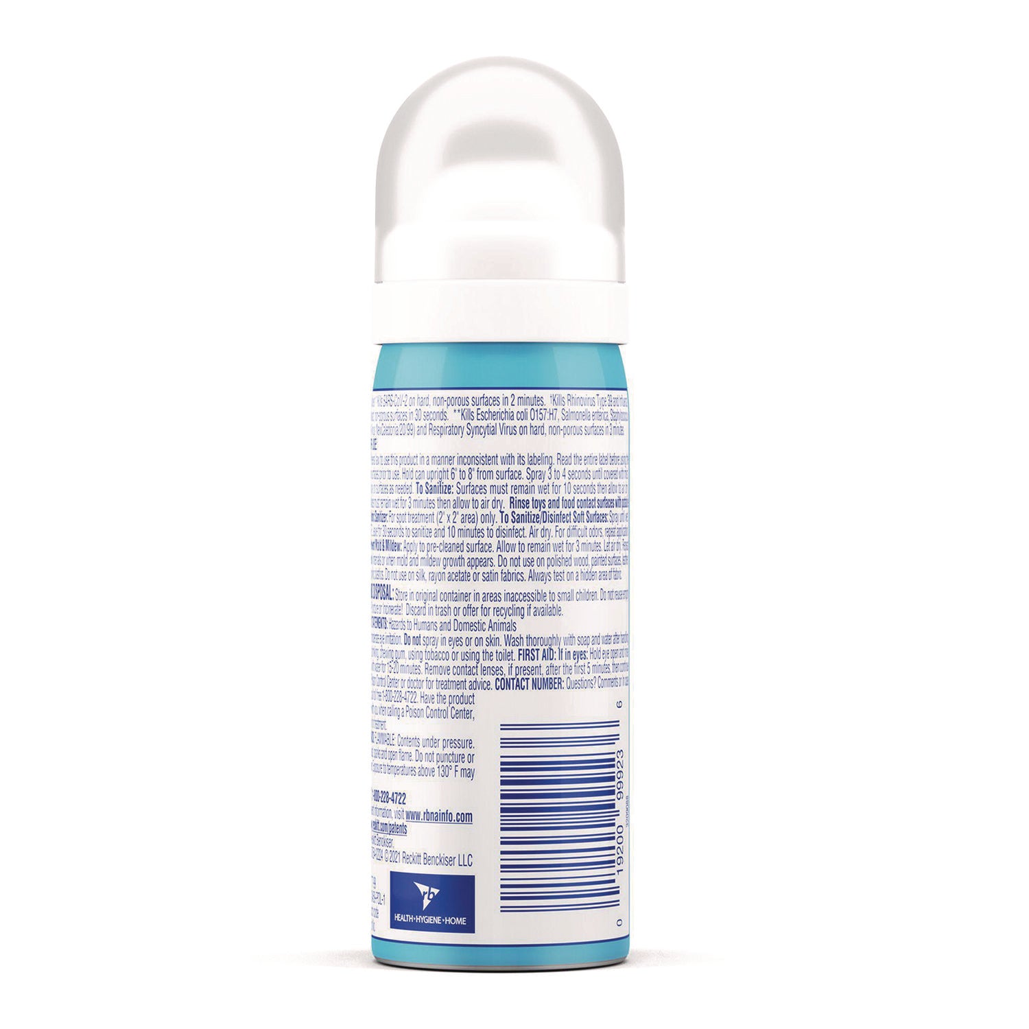 LYSOL Disinfectant Spray To Go, Crisp Linen Scent, 1.5 oz Aerosol Spray, 12/Carton (99923CT)