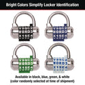 Master Lock Password Plus Combination Lock, Hardened Steel Shackle, 2.5" Wide, Chrome/Assorted (1534D)