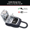 Master Lock Locking Combination 5 Key Steel Box, 3.25" Wide, Black/Silver (5400D)