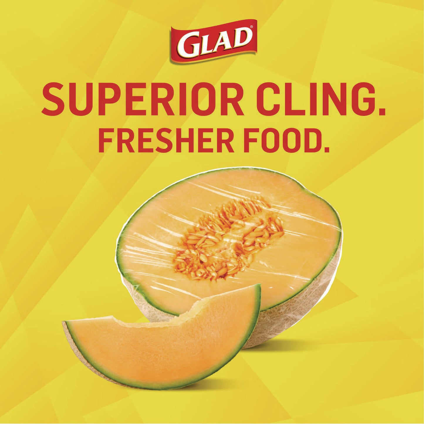 Glad Cling'N Seal Plastic Food Wrap, 200 Square Foot Roll, Clear, 12 Rolls/Carton (00020CT)