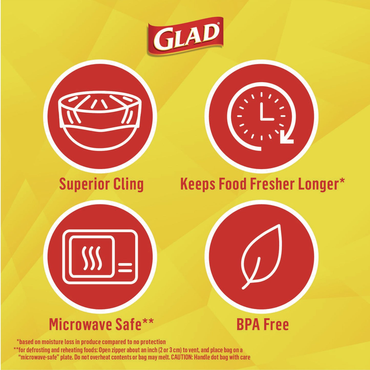 Glad Cling'N Seal Plastic Food Wrap, 200 Square Foot Roll, Clear, 12 Rolls/Carton (00020CT)