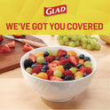 Glad Cling'N Seal Plastic Food Wrap, 200 Square Foot Roll, Clear, 12 Rolls/Carton (00020CT)