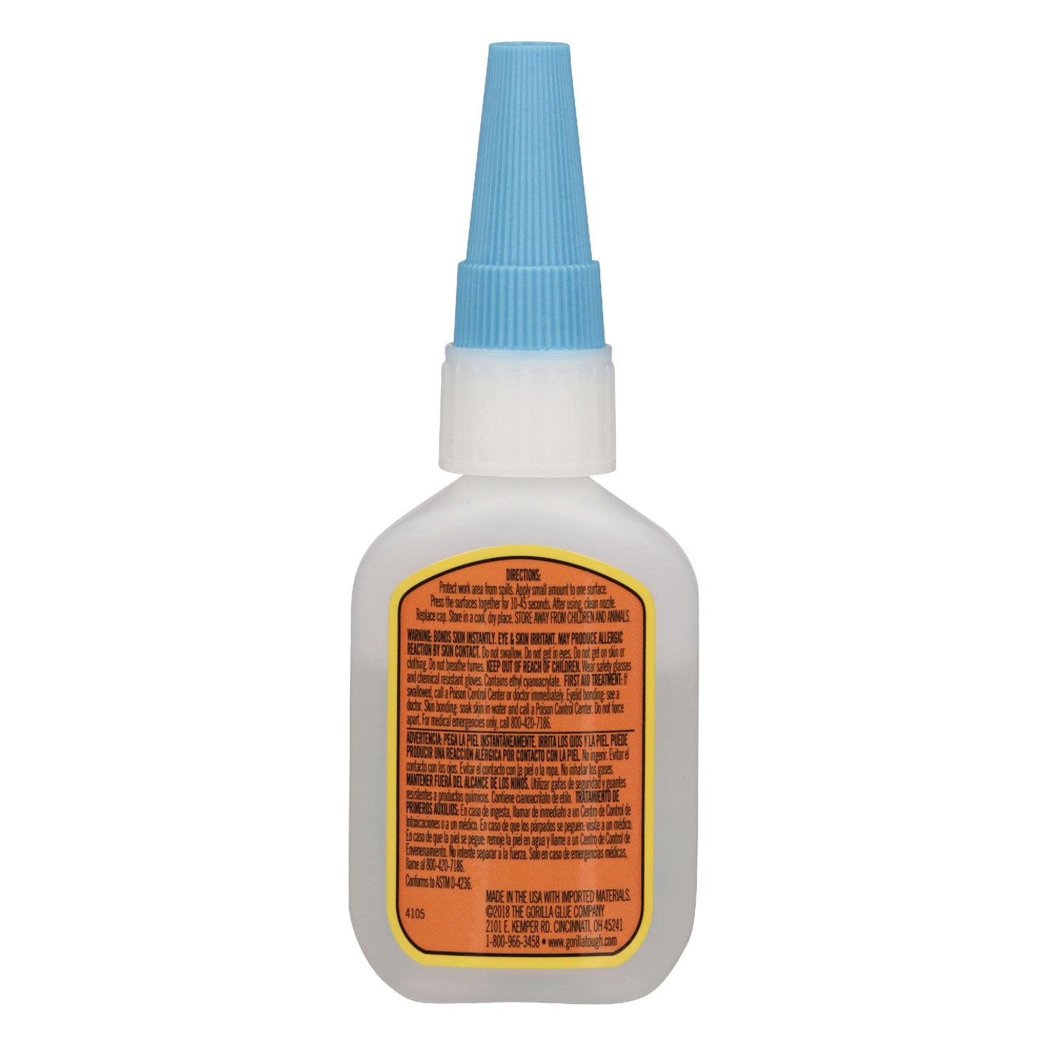 Gorilla Super Glue, 0.88 oz, Dries Clear (7400202)