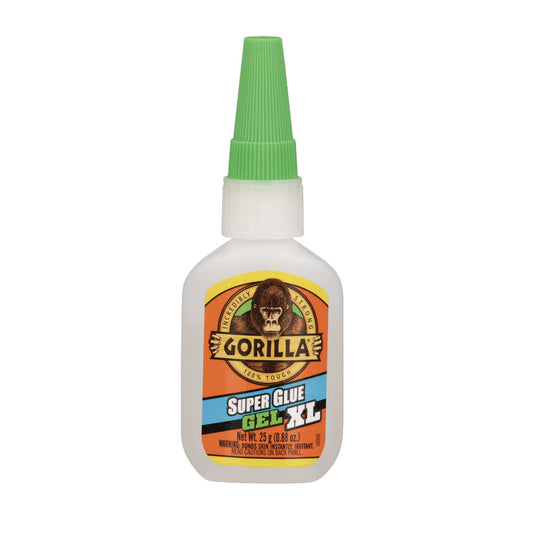 Gorilla Super Glue Gel, 0.88 oz, Dries Clear (102433)