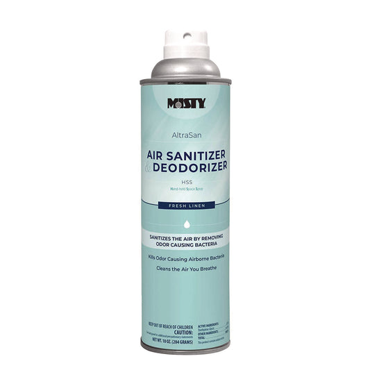 Misty AltraSan Air Sanitizer and Deodorizer, Fresh Linen, 10 oz Aerosol Spray (1037236EA)