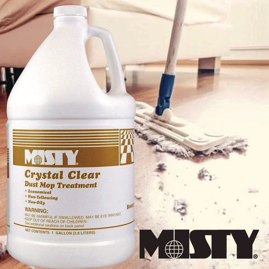 Misty Crystal Clear Dust Mop Treatment, Slightly Fruity Scent, 1 gal Bottle (1003411EA)