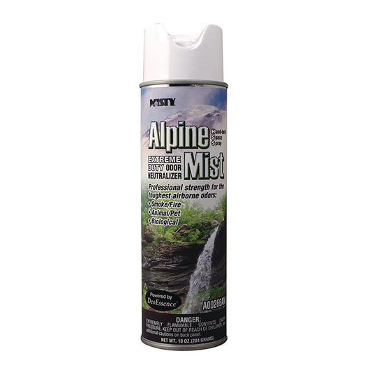 Misty Hand-Held Odor Neutralizer, Alpine Mist, 10 oz Aerosol Spray, 12/Carton (1039394)