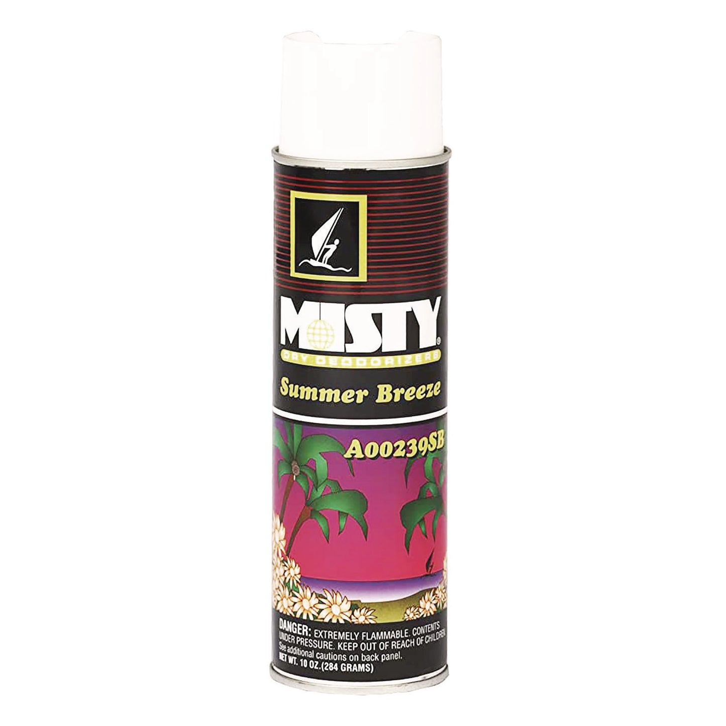 Misty Handheld Air Deodorizer, Summer Breeze, 10 oz Aerosol Spray, 12/Carton (1001868)