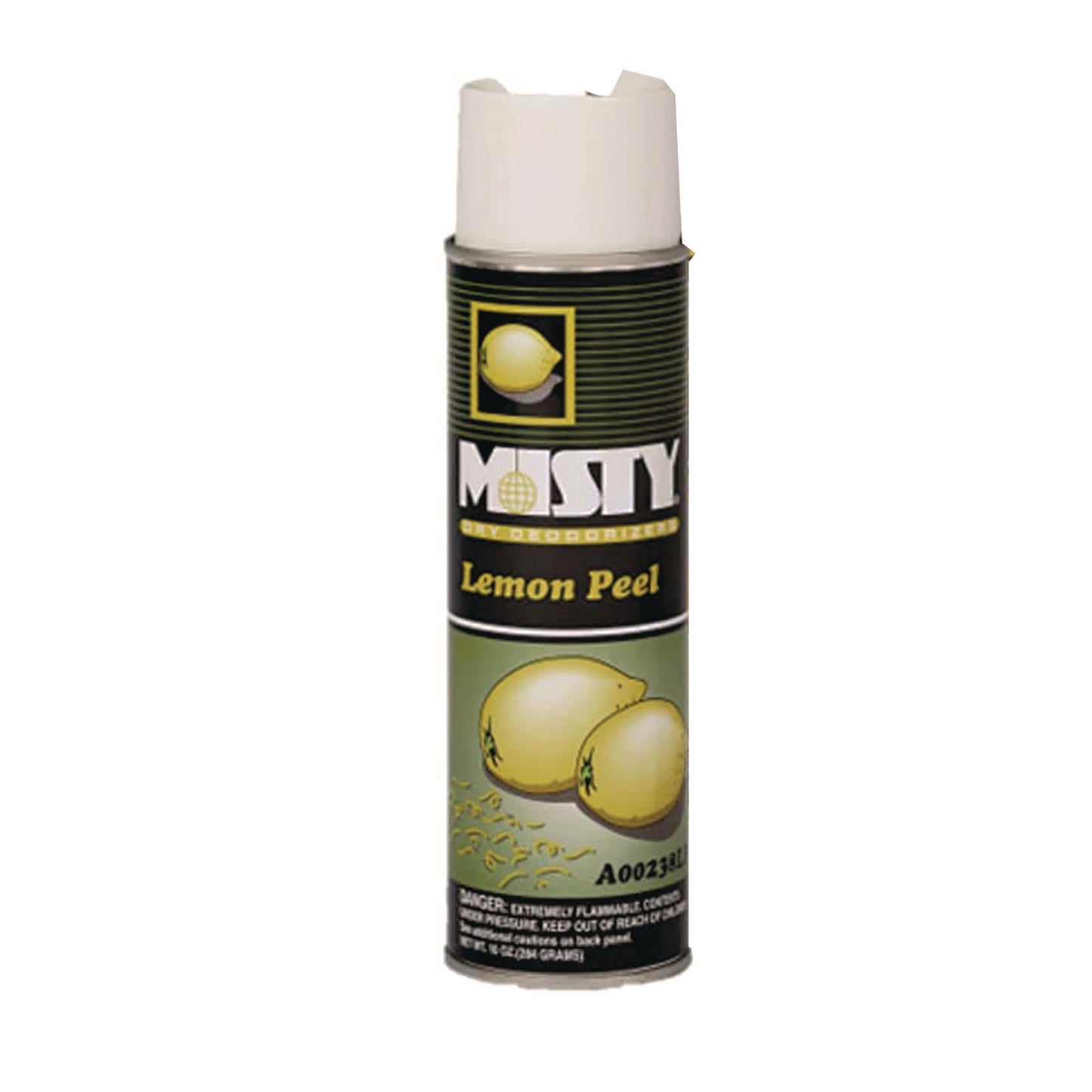 Misty Handheld Air Deodorizer, Lemon Peel, 10 oz Aerosol Spray, 12/Carton (1001842)