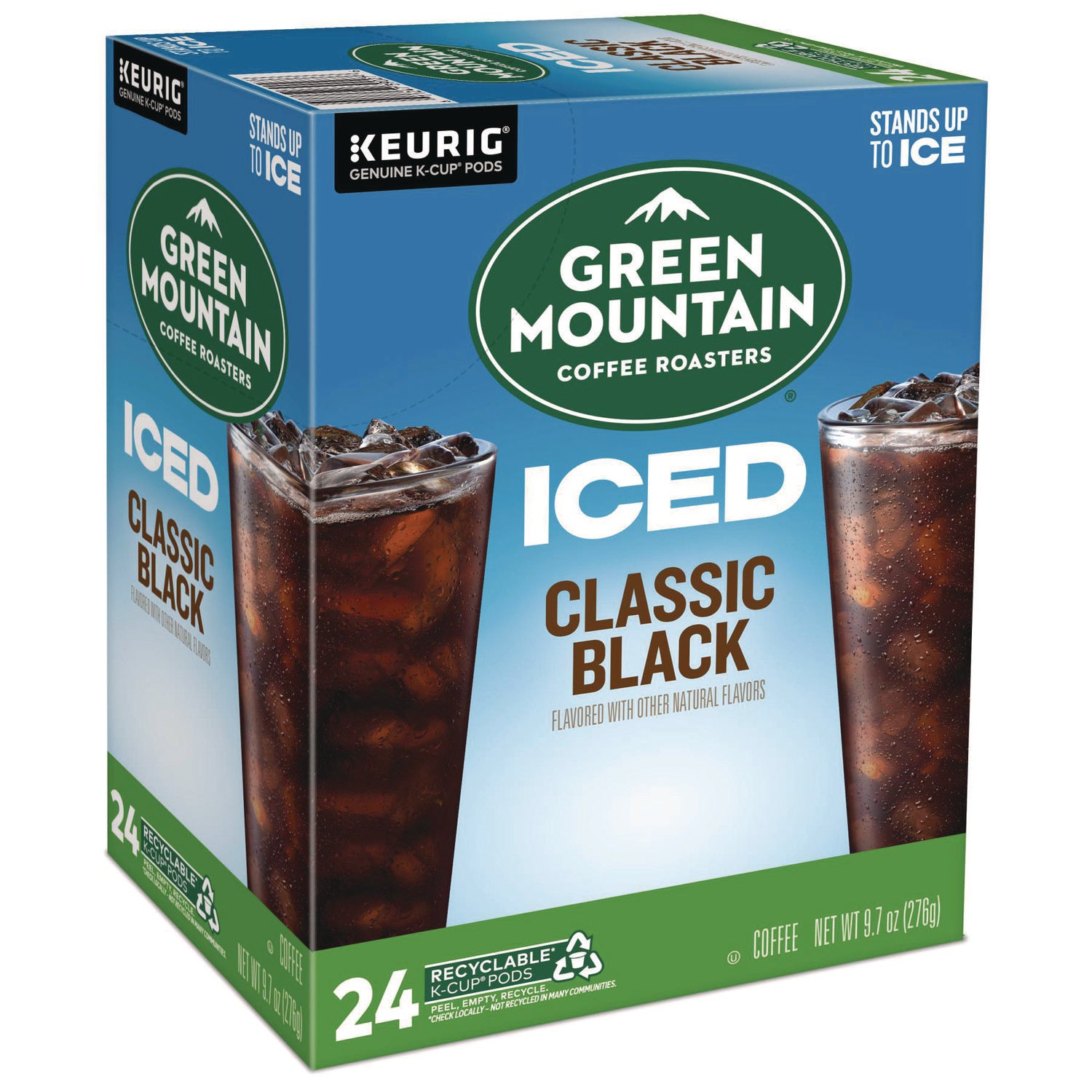 Keurig Classic Black Brew Over Ice Coffee K-Cups, 24/Box (9027)