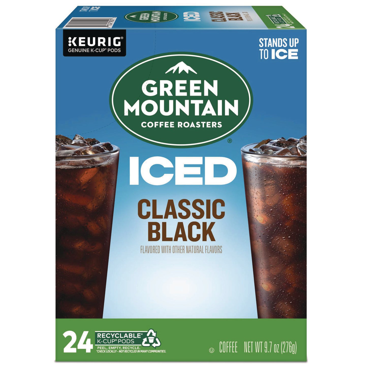 Keurig Classic Black Brew Over Ice Coffee K-Cups, 24/Box (9027)