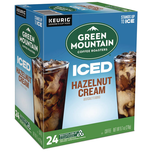 Keurig Hazelnut Cream Brew Over Ice Coffee K-Cups, 24/Box (9029)