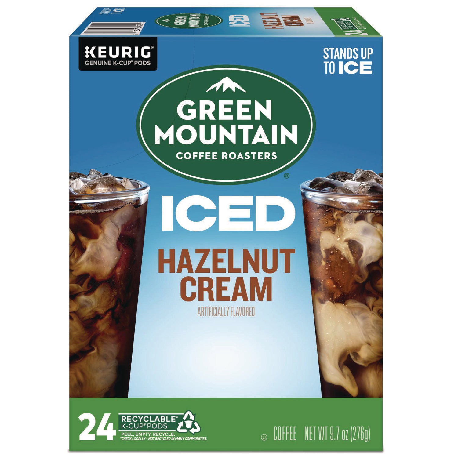 Keurig Hazelnut Cream Brew Over Ice Coffee K-Cups, 24/Box (9029)