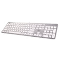 Adesso AKB-730UW Keyboard, Silver/White