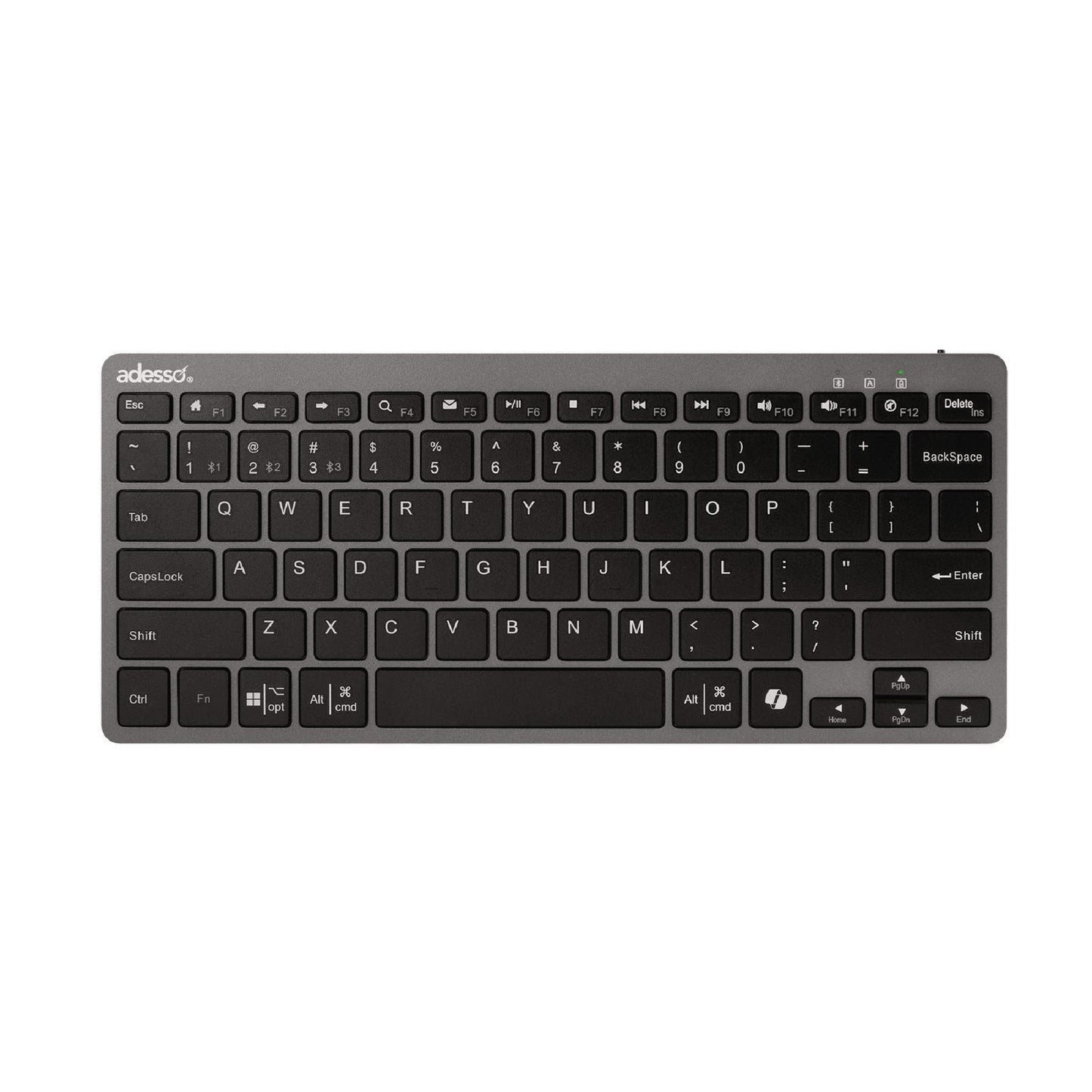 Adesso WKB-7000 Keyboard, Gray/Black