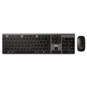 Adesso WKB-7300 Wireless Keyboard and Mouse, 2.4 GHz Frequency/30 ft Wireless Range, Gray/Black