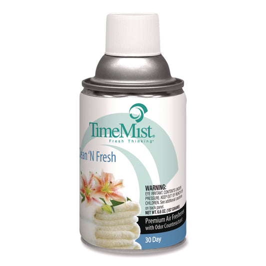 TimeMist Premium Metered Air Freshener Refill, Clean N Fresh, 7.1 oz Aerosol Spray (1042771EA)