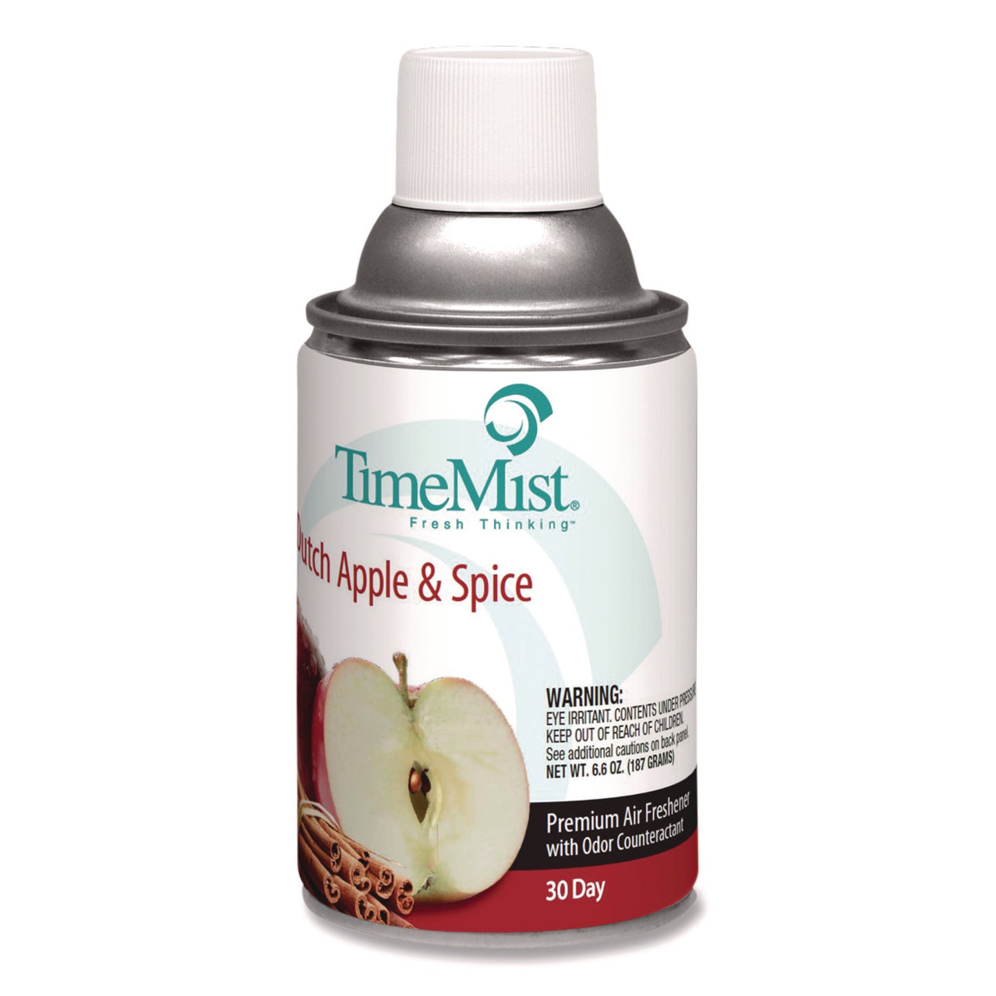 TimeMist Premium Metered Air Freshener Refill, Dutch Apple and Spice, 6.6 oz Aerosol Spray (1042818EA)