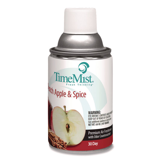 TimeMist Premium Metered Air Freshener Refill, Dutch Apple and Spice, 6.6 oz Aerosol Spray (1042818EA)