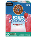 The Original Donut Shop ICED Refreshers K-Cup Pods, Strawberry, 20/Box (0237)