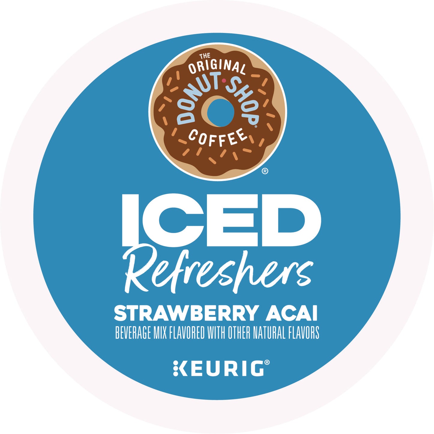 The Original Donut Shop ICED Refreshers K-Cup Pods, Strawberry, 20/Box (0237)