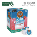 The Original Donut Shop ICED Refreshers K-Cup Pods, Strawberry, 20/Box (0237)