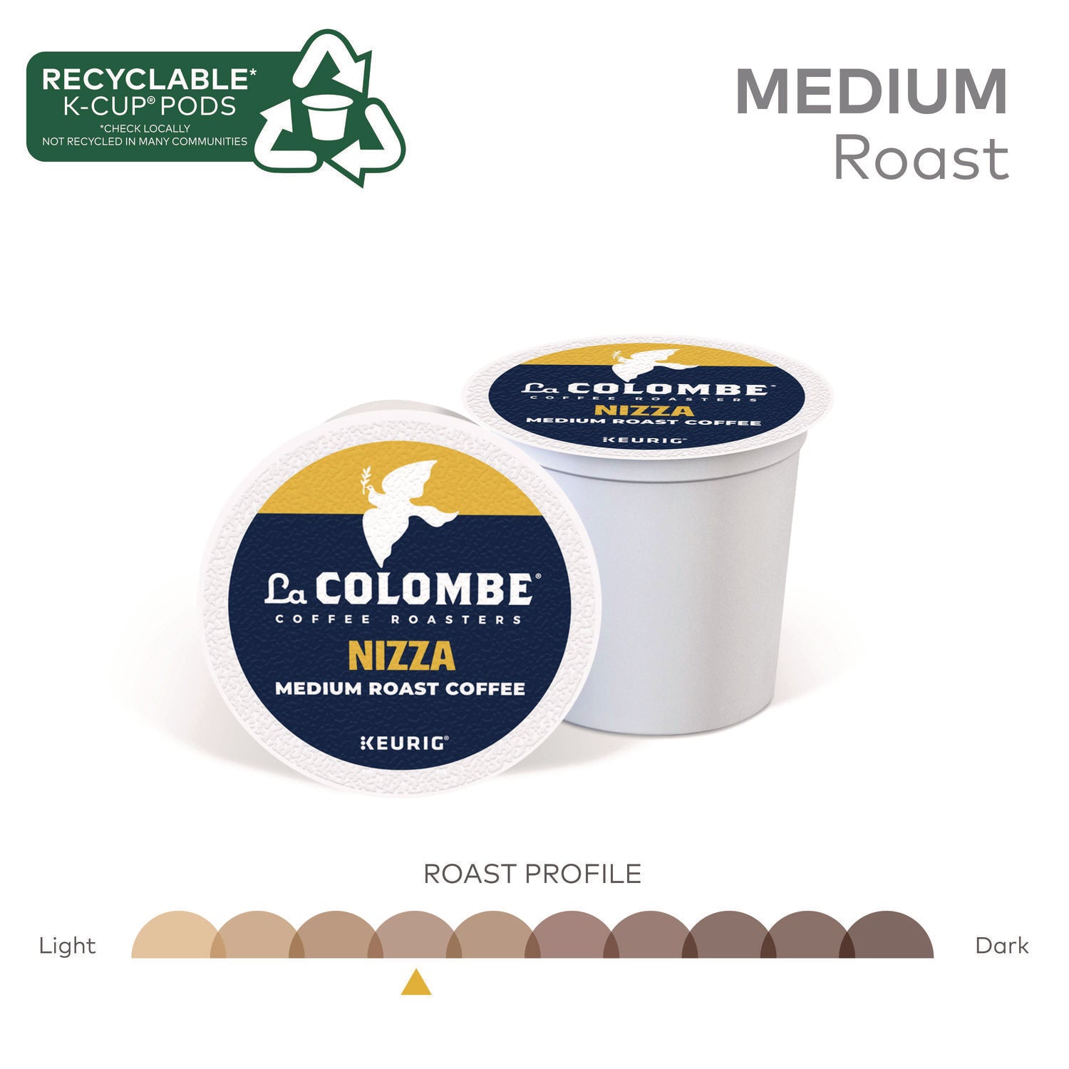 La Colombe Coffee K-Cup Pods, Nizza Medium Roast, 20/Box (0327)