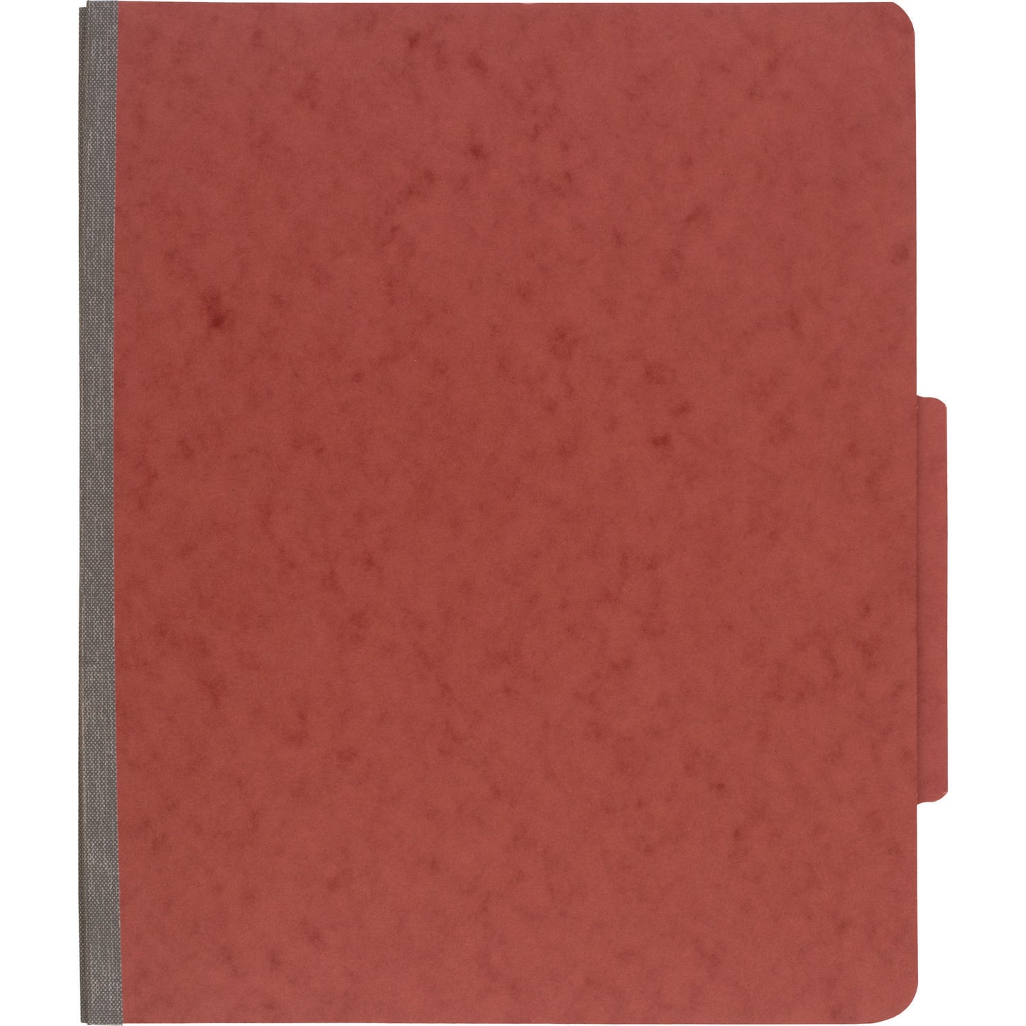 Acco Pressboard Classification Folders, 2" Expansion, 1 Divider, 4 Fasteners, Letter Size, Earth Red Exterior, 10/Box (15034)