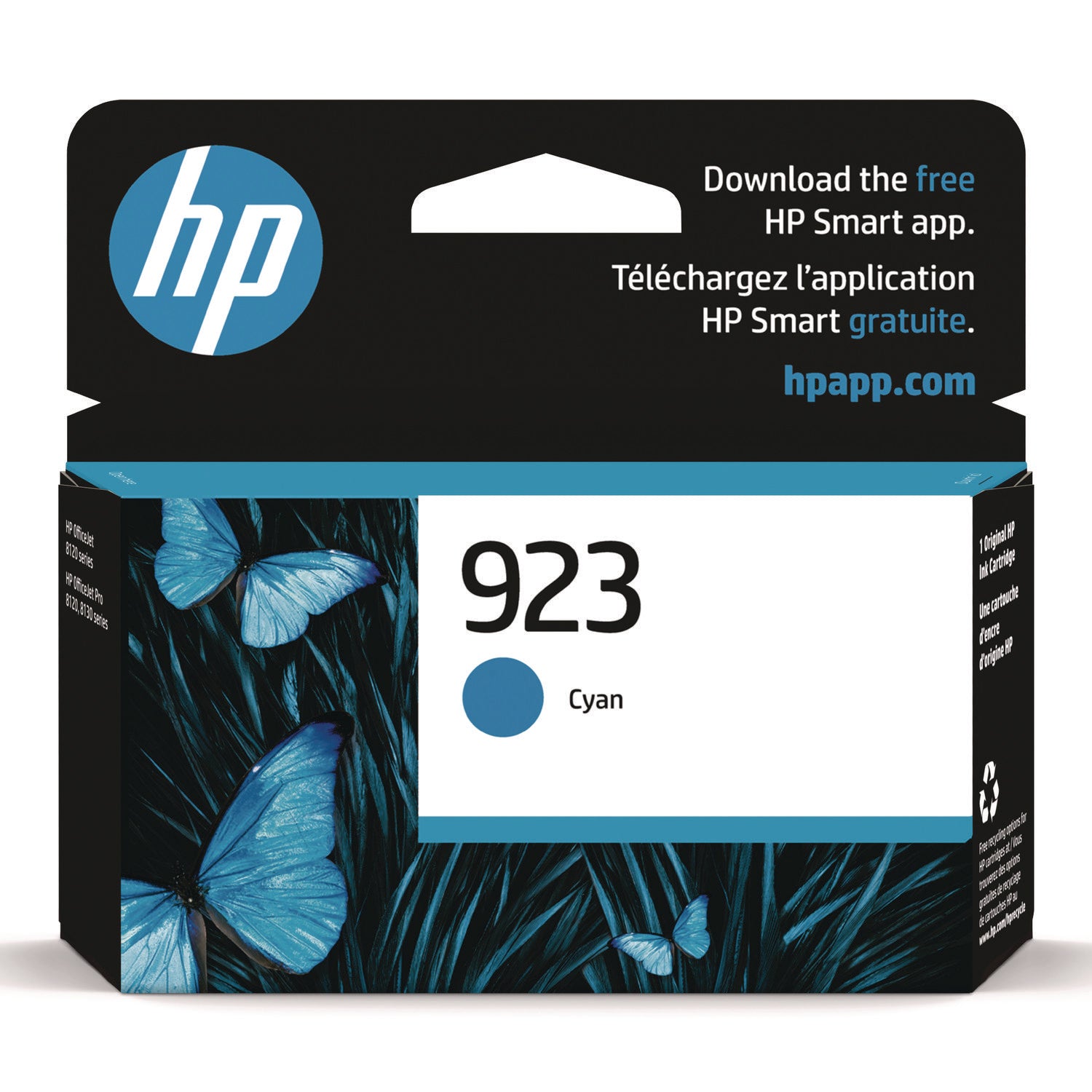 HP 923 (4K0T0LN) Cyan Original Ink Cartridge