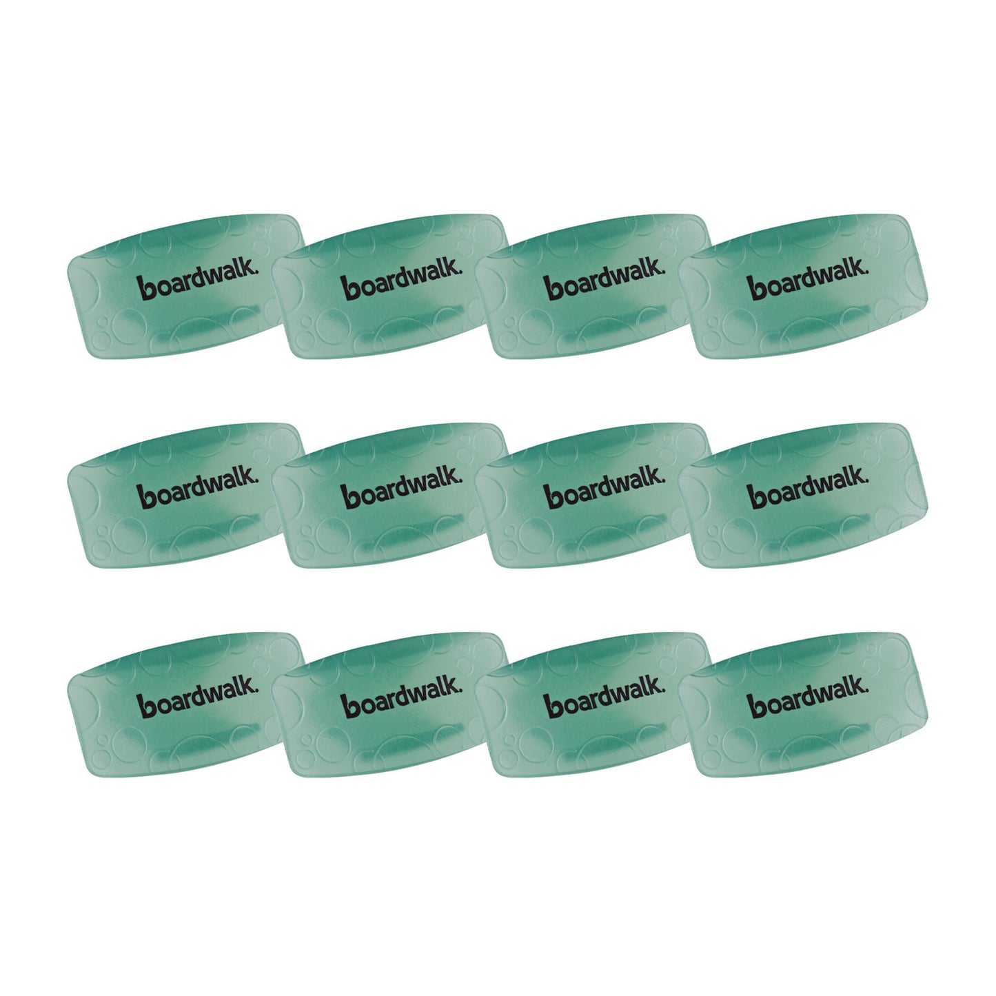 Boardwalk Bowl Clip, Cucumber Melon Scent, Green, 12/Box (CLIPCME)