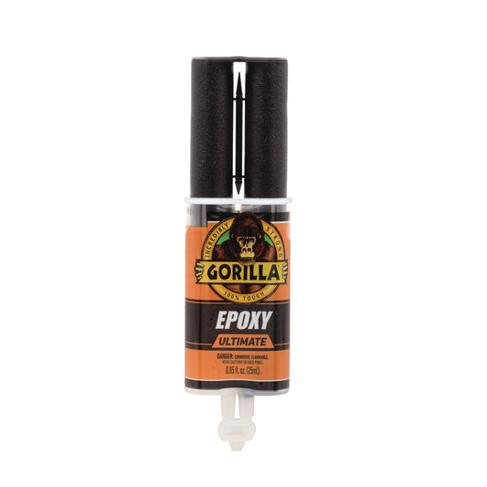 Gorilla Epoxy Ultimate, 0.85 oz Syringe, Dries Black (113442)